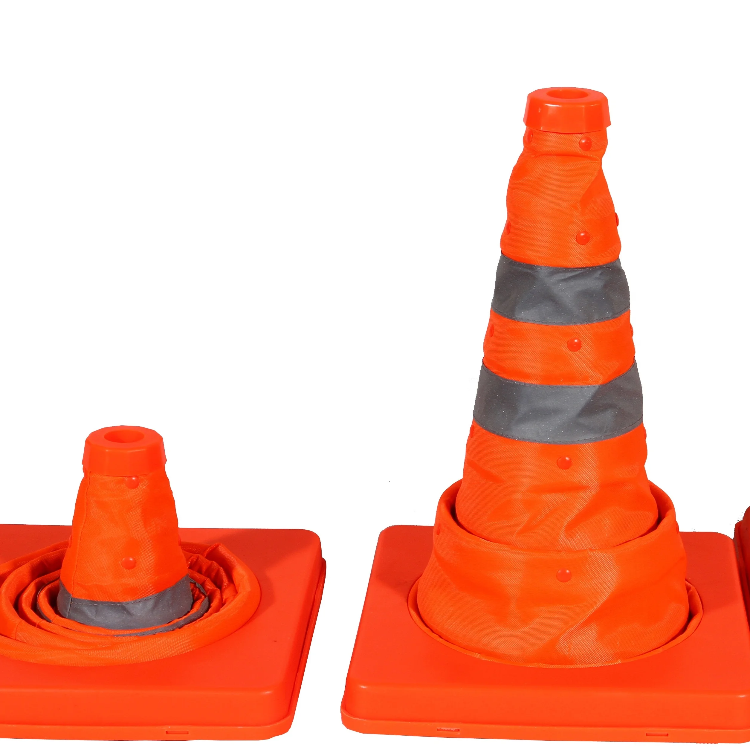 Manufacture Top Sale 40 cm Road Cone Flexible Collapsible Safety Used Traffic Cone