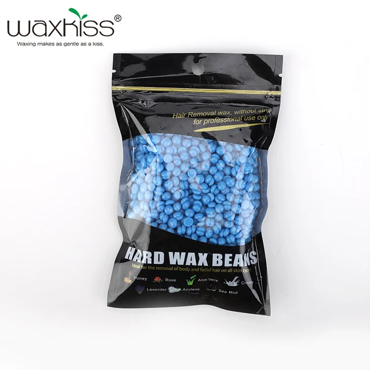 Painless 100g wax beans for removing hair custom logo depilatory wax wholesale