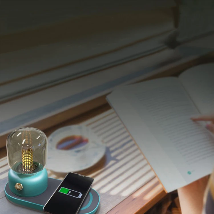 Free Shipping Retro Bed Room LED Kerosene Baby Lamp Feeding Light With USB Charge Port
