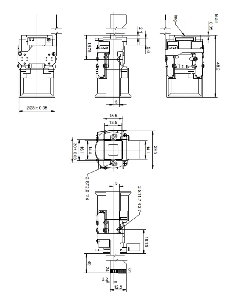 5MP 4XAuto-focus IP Camera Module GK7205V300 IMX335 IPC Module for PTZ Camera use