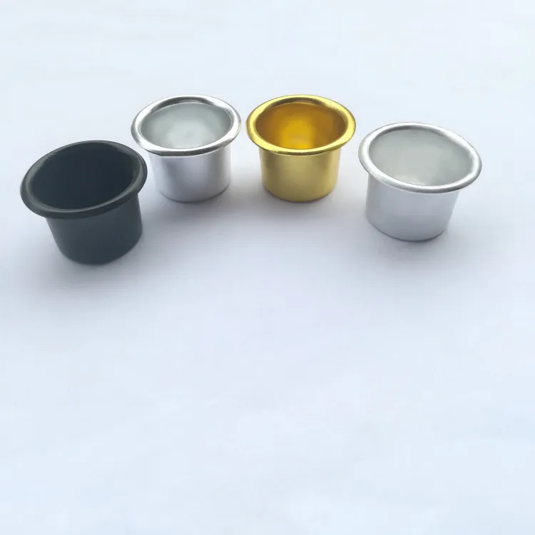 aluminum party cups disposable foil cup metal candle holder figurine metal glass candle jars metal lid