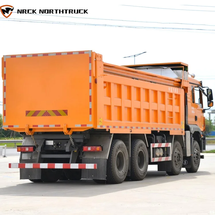 New Shacman 8X4 Dump Truck Manual 400HP Diesel Rear Dump Self-Discharge Truck for Coal Stone Dumper Truck Price for Sale