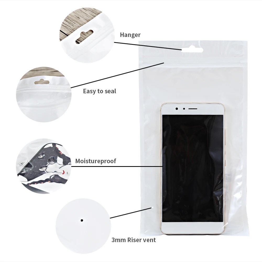 Бесплатный образец пустые Розничные Упаковочные пакеты для телефона футляр упаковка на молнии Индивидуальная сумка одежды с застежкой-молнией