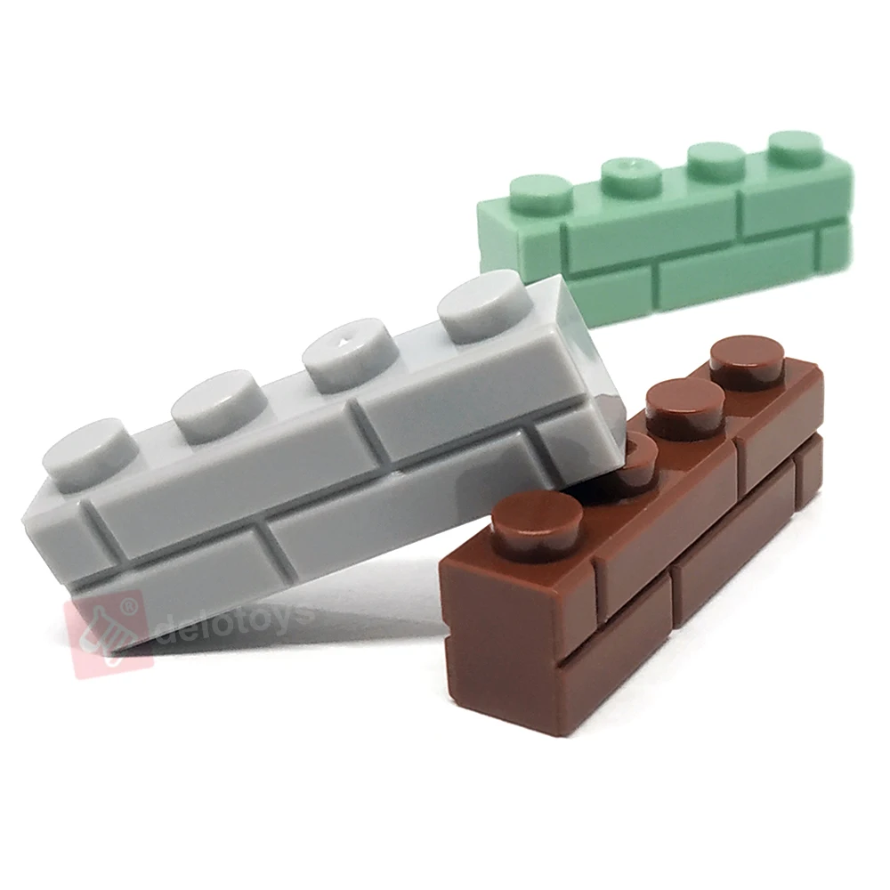 DIY bulk building blocks plastic wall bricks 1x4 Dots Professional OEM order accessory  BRICK 1*4 SINGLE (15533)