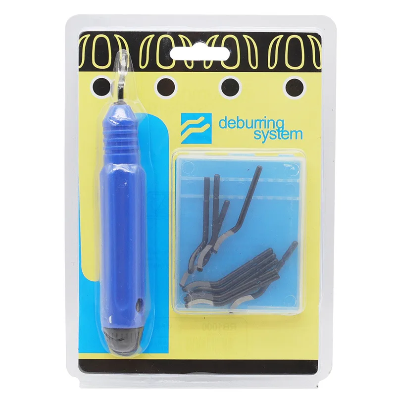 Ручной набор инструментов для очистки заусенцев вращающихся лезвий с 10 лезвиями металла дерева алюминия меди