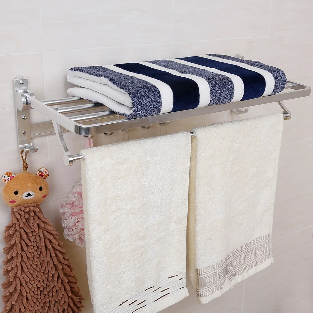 China  manufacturer bath towel rack folded industrial style towel rack Towel Shelf with hooking