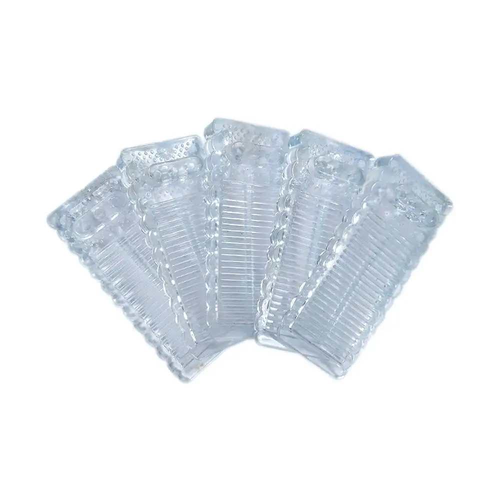 Factory wholesale security adjustable wedge sliding wall protector handle transparent black rubber draft door stopper