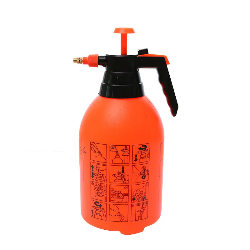 2L 3L orange watering spray pump bottle gardening household watering can air pressure sprayer
