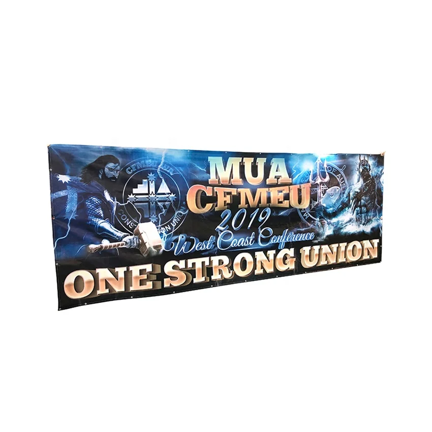 Custom colorful large size digital print outdoor pvc  mesh advertising banner for sports