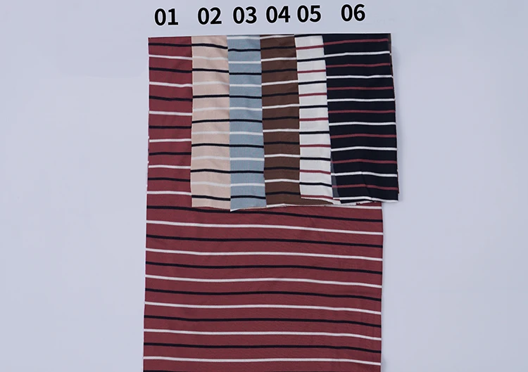 Lenzing modal fabric 100% modal fabric t shirts striped clothing soft fabric