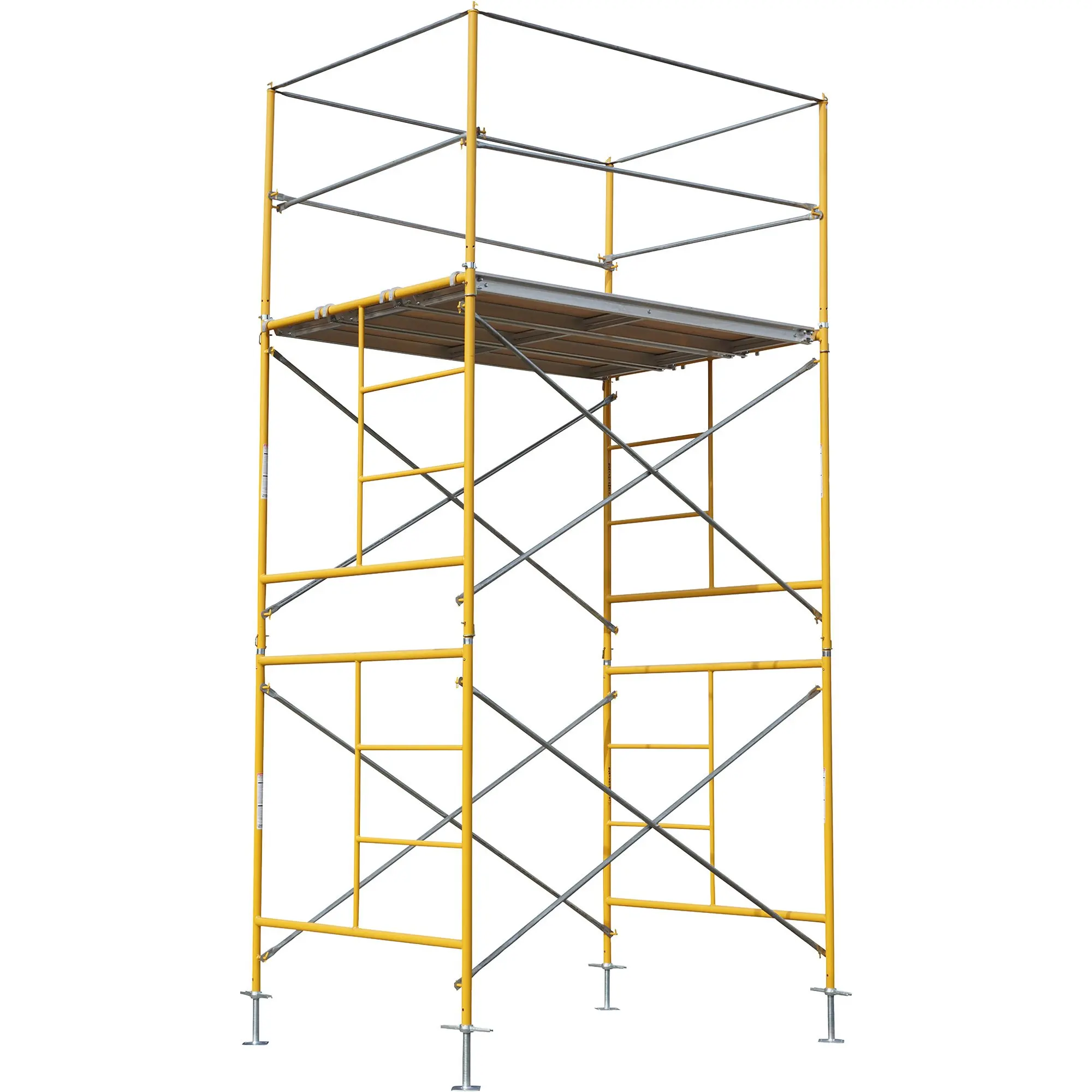 Scaffold aluminium mobile easy with wheels aluminium scaffolding set with telescopic ladder on each side