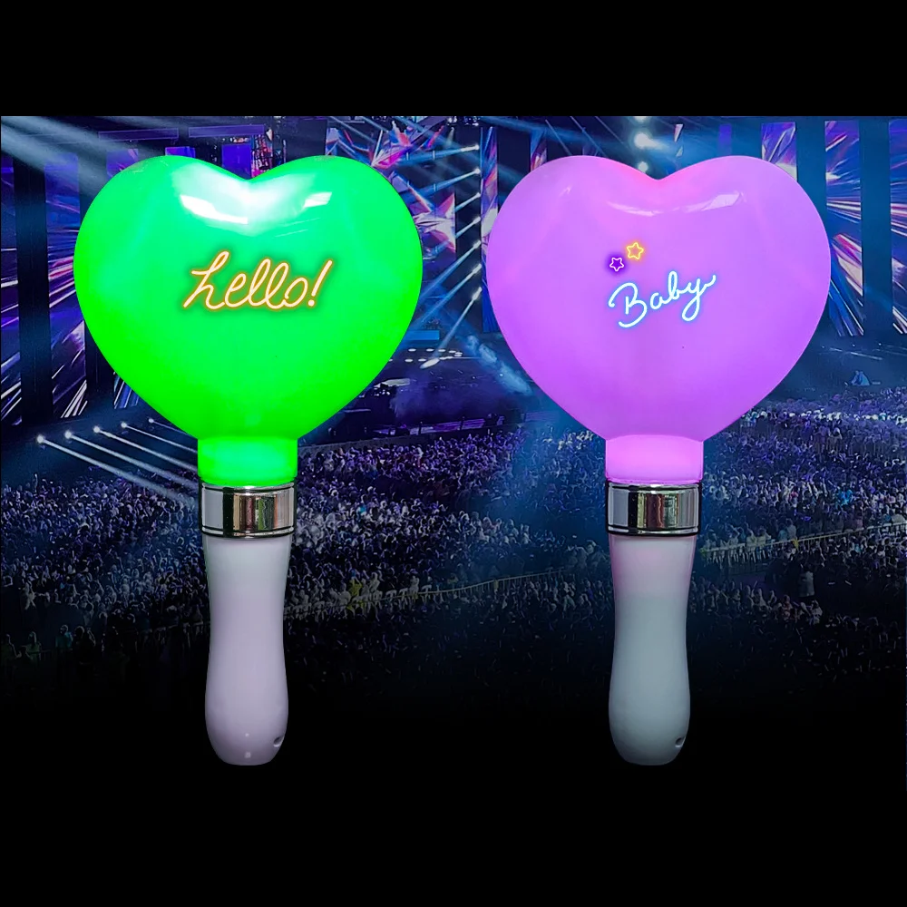 K-pop Custom Logo Brand Cheering Wand Lightstick Glow LED Light Stick With Remote DMX Controller For Events Concert Party Sport