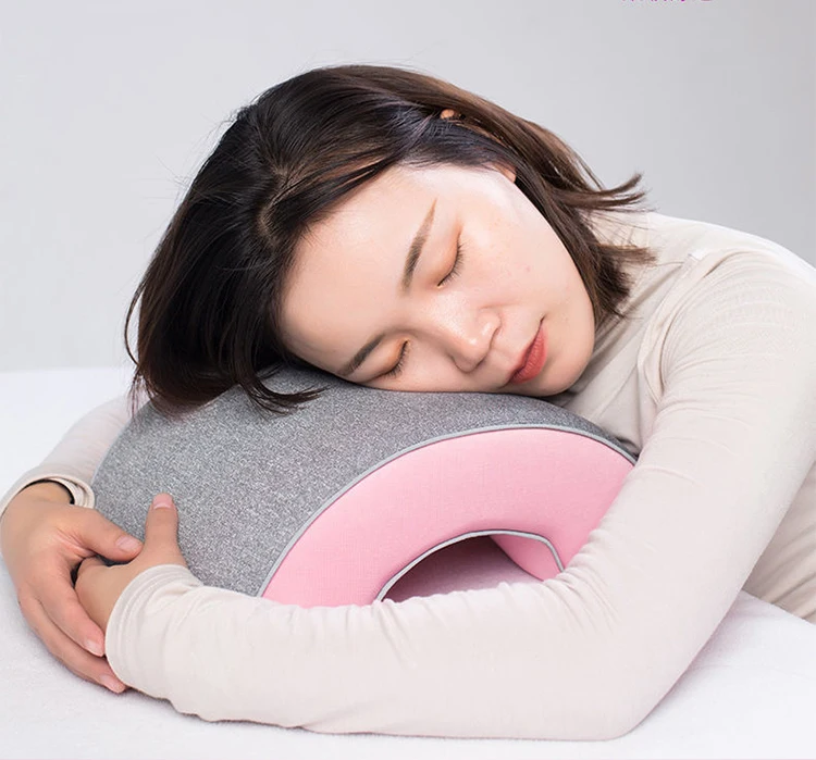 JB Sleeping face down office desk pillow  memory foam nap pillow headrest factory price