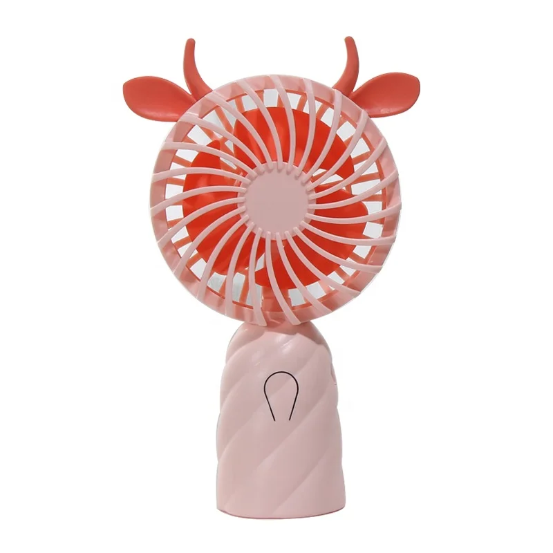 Free Sample Twist-Shaped Handheld Desktop Mini Fan Outdoor Portable Multi-Function Charging USB Fan