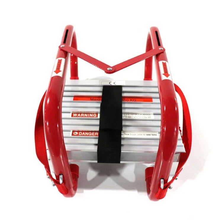 Certified products en131 approvedHigh Strength aluminum Portable fire safety escape ladder from factory