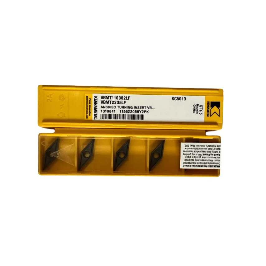 Kennametals Карбидное лезвие VBMT110302 110304 160402 160404 160408-LF KC5010 режущие инструменты CNC токарные вставки