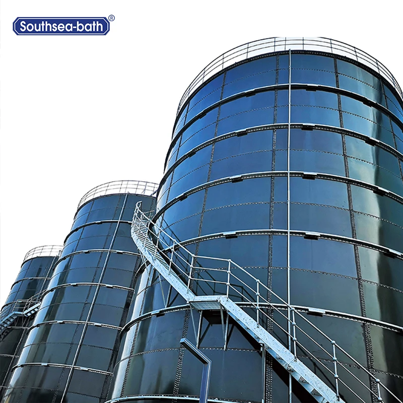 
drinking water agricultural water dry bulk storage potable glass lined steel bolted tanks 