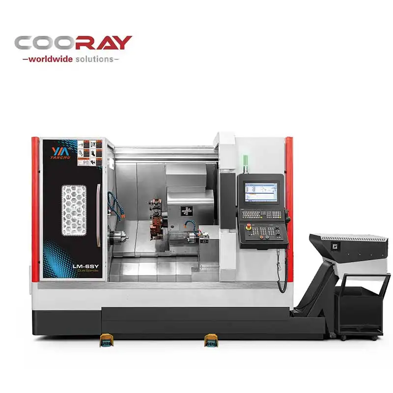 COORAY Good Price Slight Duty Full Automatic Technical 7 Axis Sewing Machine Grinding Mini Cnc Lathe Machine