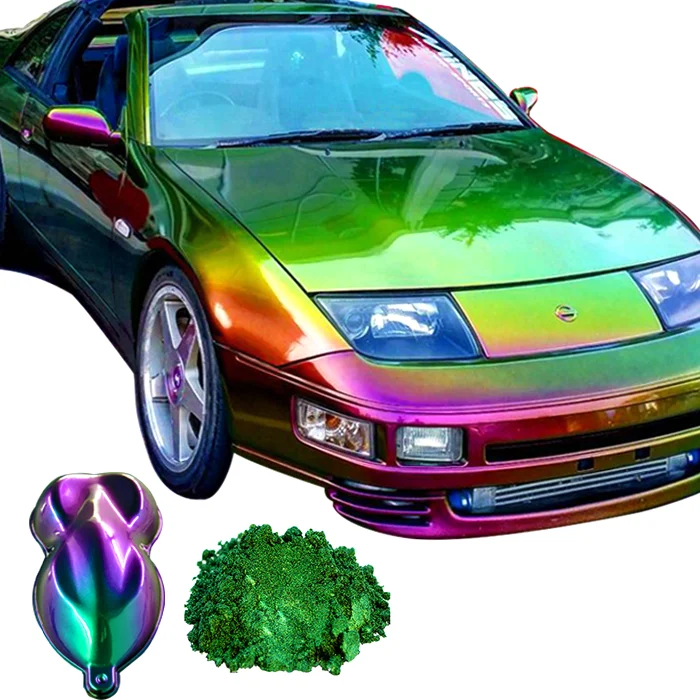 Color shifting Car Pigment Powder Chameleon Flakes Color Changing Cameleon Pigment For Auto Paint & Coating