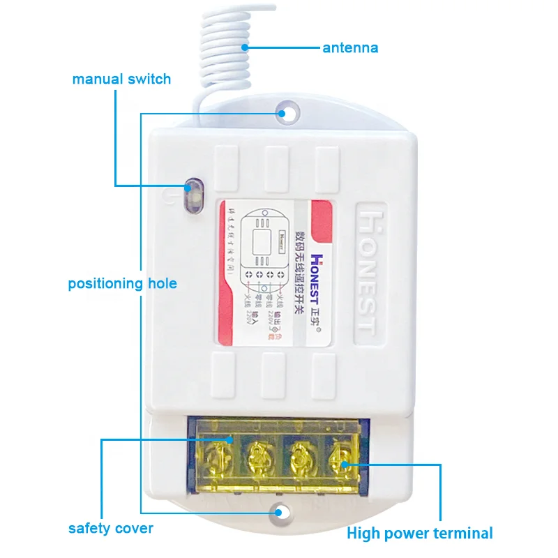 1 channel Universal ON/OFF Switch 433mhz receiver controller AC DC12V to 24V remote rf receiver for roller shutters rf switch