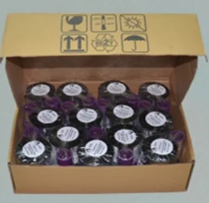 High quality Black wax&resin in/outside Thermal Transfer Ribbon print barcode/batch/QR code 50mm x 300m for TTR Printer