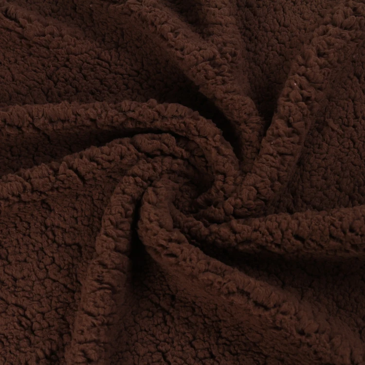 Anti-pill Granular Velvet Lamb Fleece Wholesale Faux Fur Fabric Sherpa