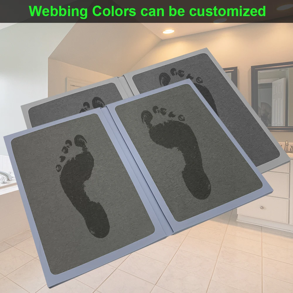 Super Absorbent Quick Drying Bathroom Floor Diatomite Stone Bath Mat Diatomaceous Earth Shower Mat