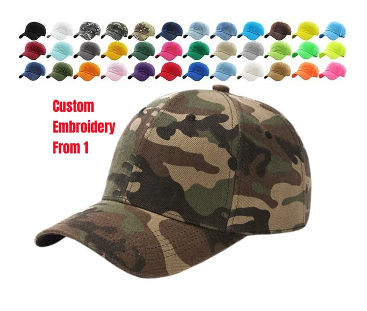 Custom Logo Baseball Cap 6-panel Hat Print With 3d Embroidery Gorras Sport Baseball Fitted Cap Hat