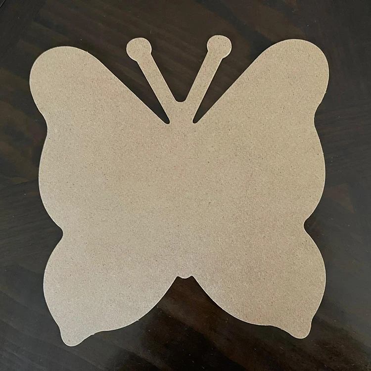 Art Supplies Shape Wood Chips Children Home Decoration Eco-friendly Love Gifts Thin Wooden Craft Laser Cut MDF Slices Animal