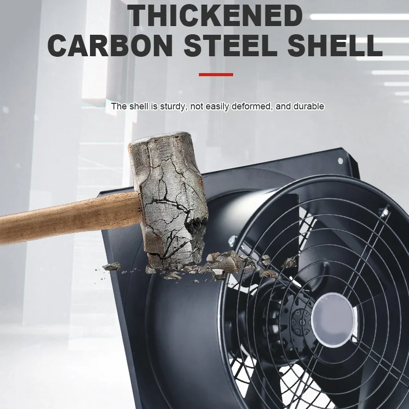 Pipeline axial flow fan 380v 165w high air volume hotel industrial plant pipeline exhaust fan