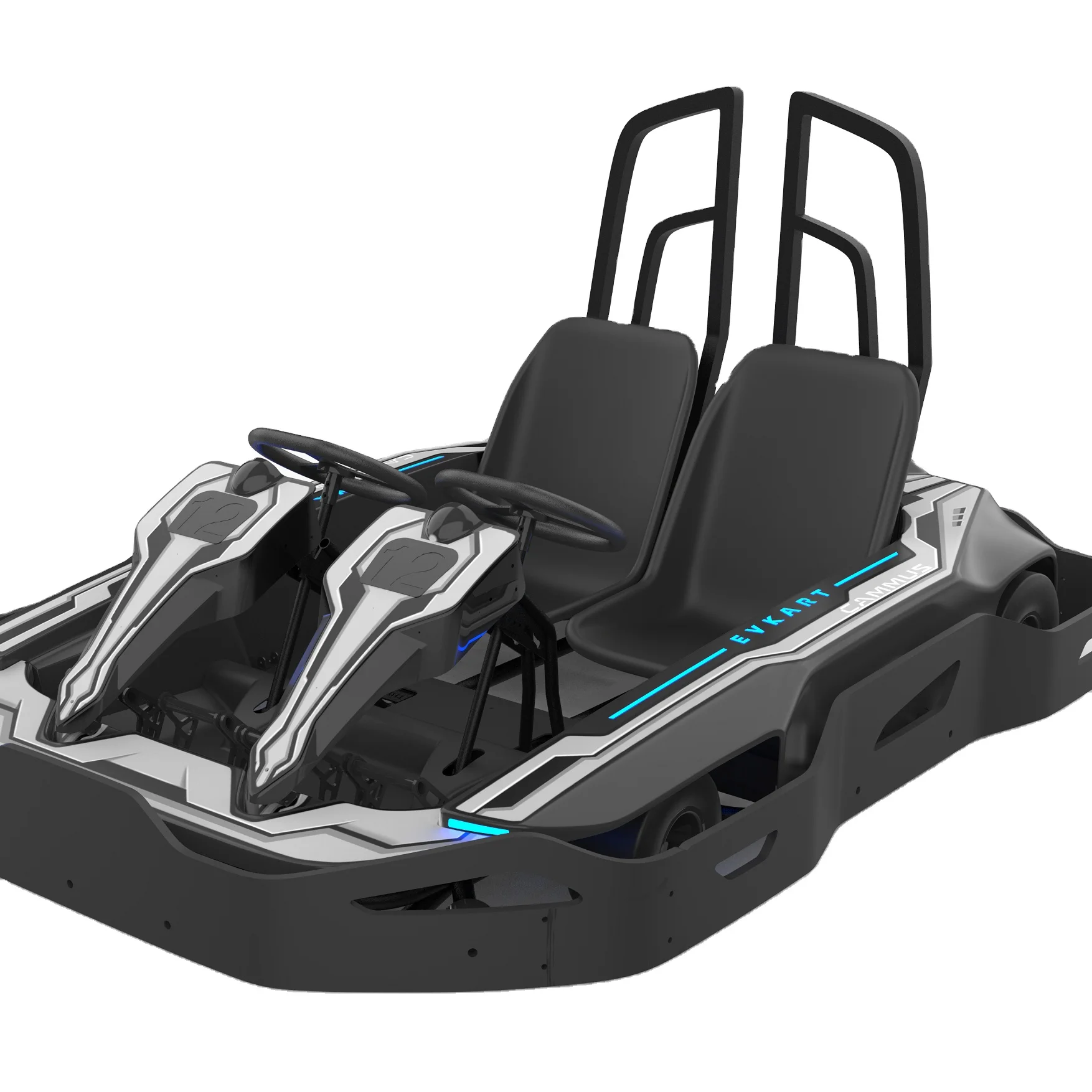 Indoor or Outdoor Adult Sport Electric Go Karts Motor HDPE Race Karting