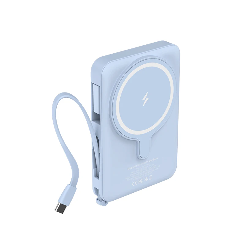 2022 New Product 3 in 1 magsaf battery pack external phone battery charger power bank magnetic with cable