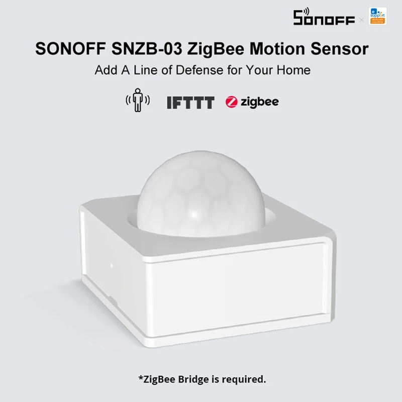  SONOFF SNZB-03 ZigBee Motion Sensor Handy Smart Device Detect Trigger Alarm Work with Bridge via eWeLink APP