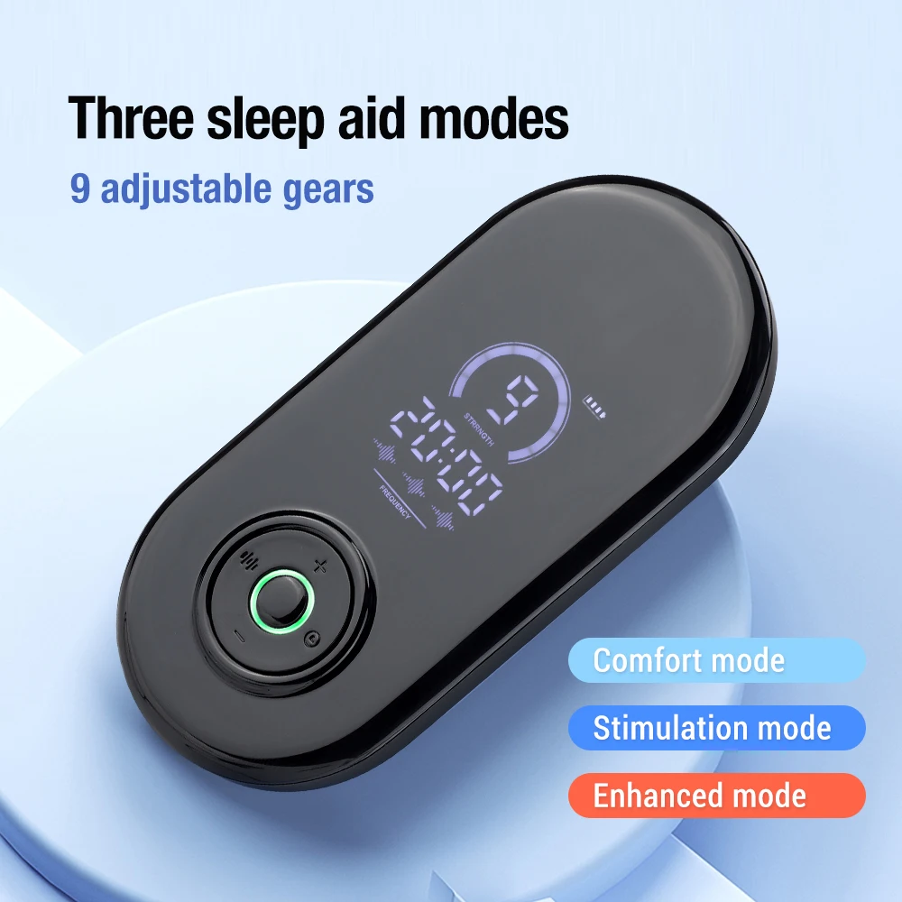 Smart Pulse Therapy Insomnia Anxiety Relief Ear Clips CES Microcurrent Sleep Aid Device
