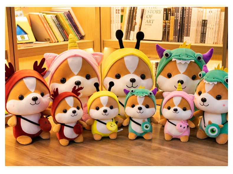 OEM ODM Симпатичные плюшевые мягкие животные ручной работы оптом корги игрушки