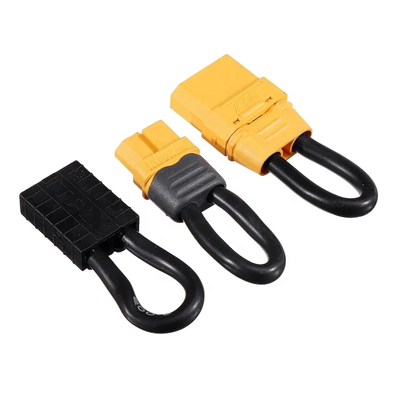 Amass Bind Plug Loop Connector Short Circuit Battery Jumper Cable Wire XT60 XT60H Female Plug 12AWG For RC Battery DIY Parts