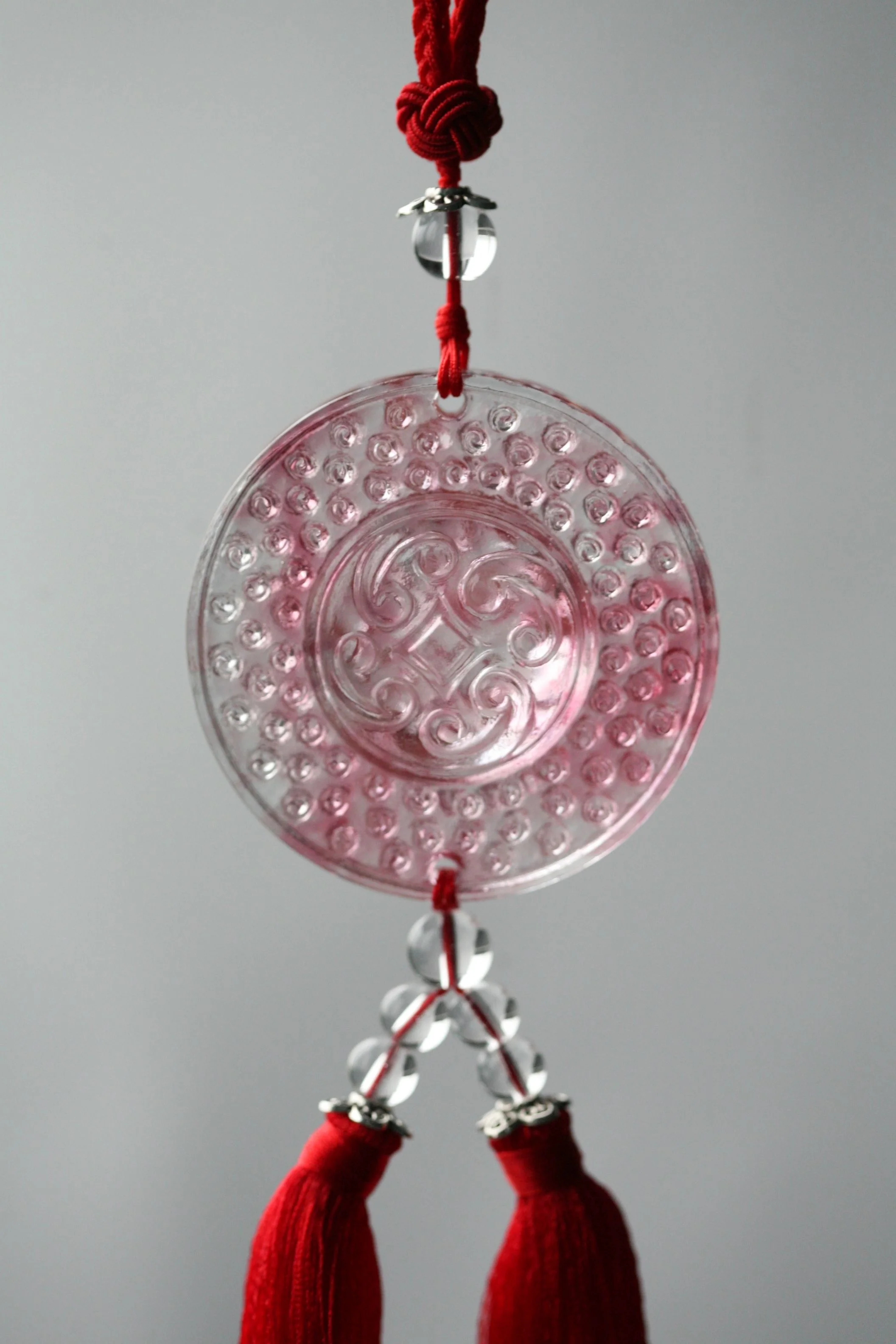 Custom Crystal Glass Car Pendants Chinese Car Decoration for Hanging Pendants