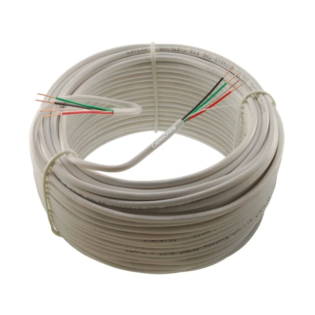 Professional-Grade 22AWG 4Core Security Shield Alarm Control Cable