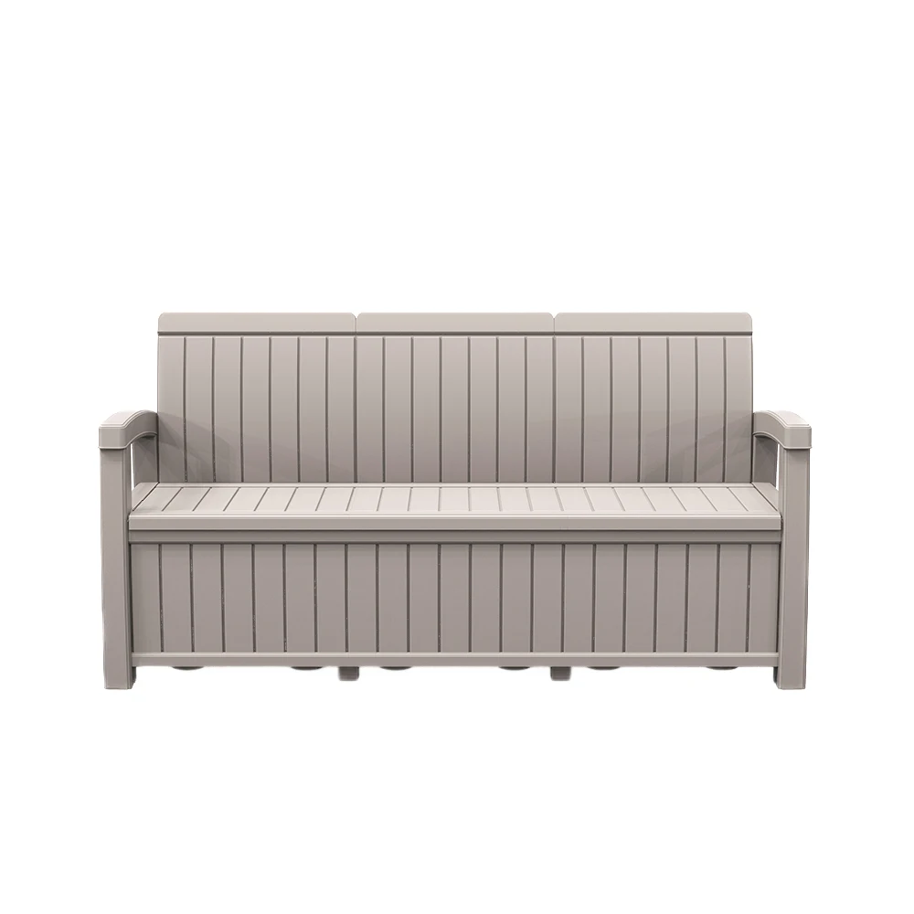Outdoor garden bench with storage patio storage bench