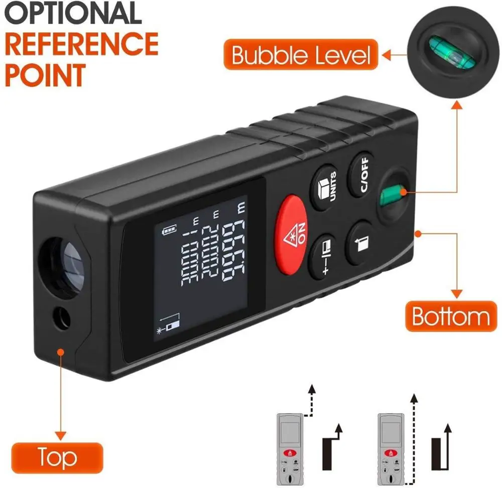 Norm Top Sales 80m Multi-function distance meter laser measuring tape distance meter laser distance meter with CAD