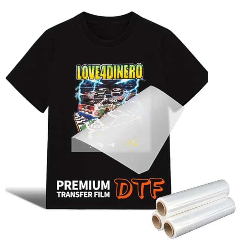 Wholesale Hot or Cold peel 30cm 60cm*100m DTF Pet Film For Clothes DTF Printing Printer