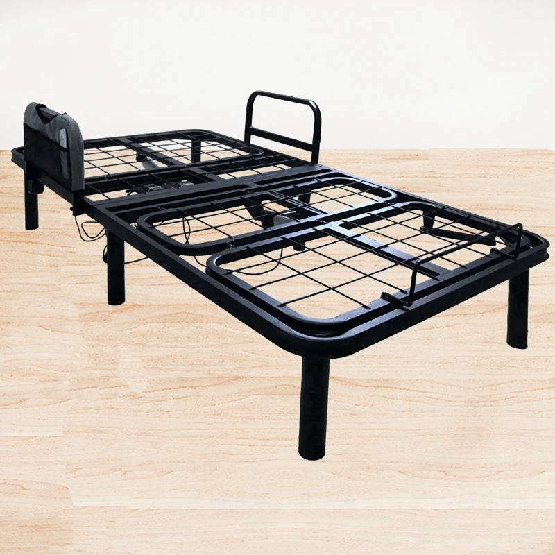 Adjustable Bed Base features a modern upholstered designs and folds