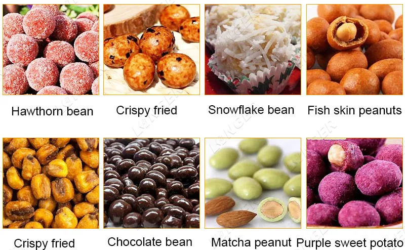 Small Sugar Coating Machine Chocolate Polishing Peanut Enrobing Chocolate Machinery