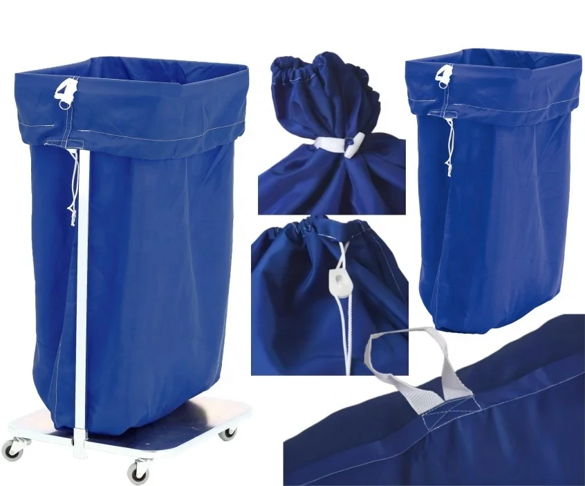 Trolley Soiled Linen Nylon Laundry bags, N 700 x V 1100 mm, 70x100cm for collection of soiled garments