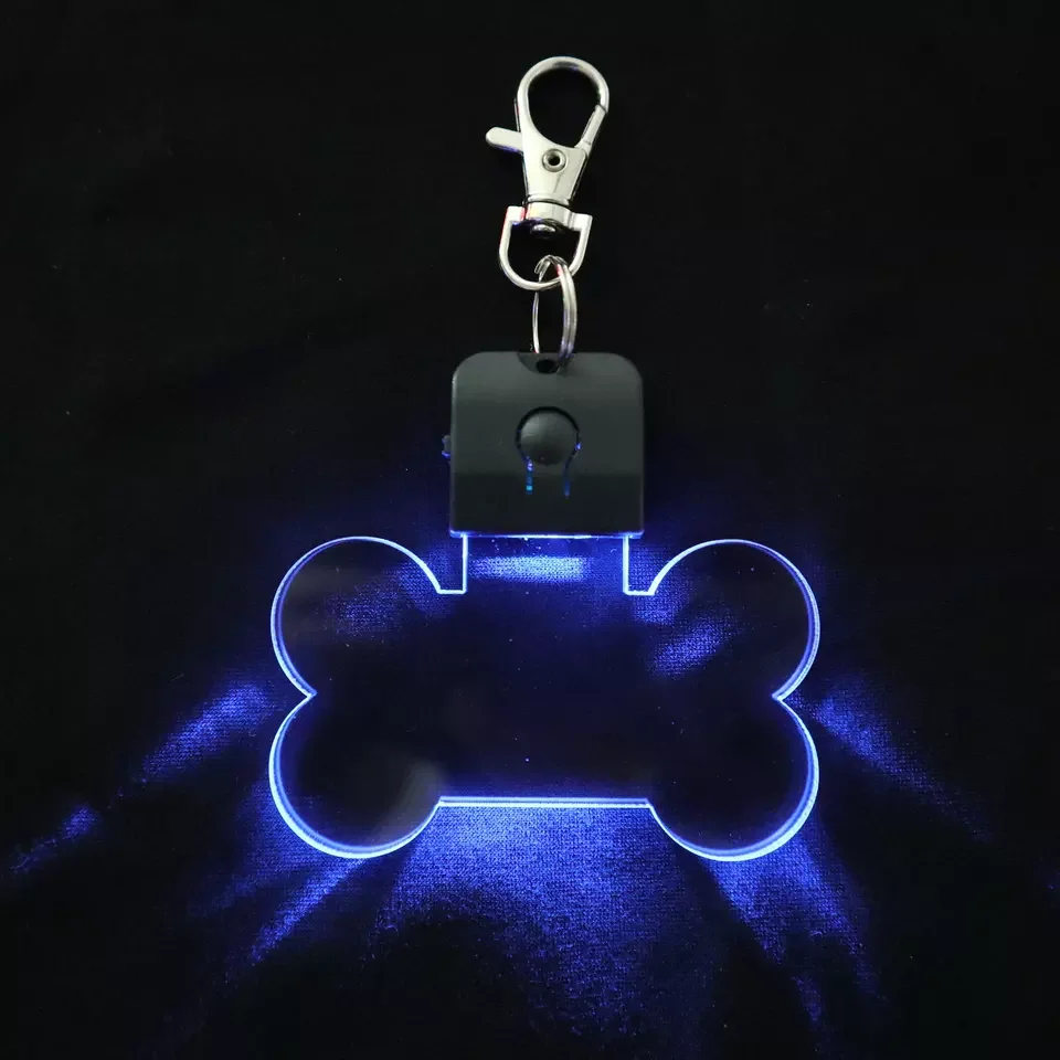 Акриловый брелок для ключей из нержавеющей стали