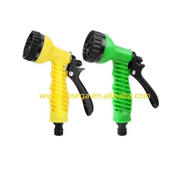 Highly Pressure Hose Nozzles Attachments Hose Pipe Adapters 7 Pattern For Car Washing Garden Water Hose Spray Guns