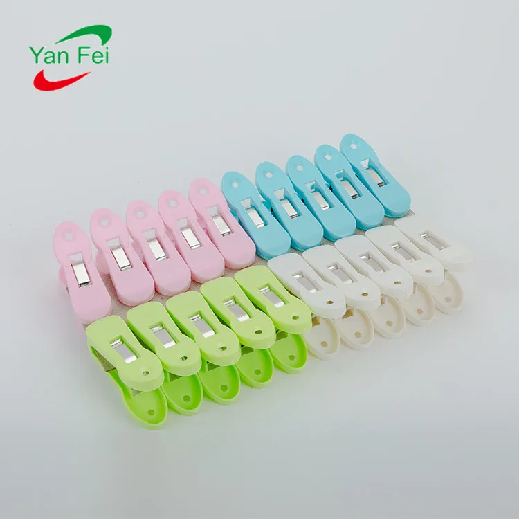 Colored Plastic Clothes Pegs Large Plastic Windproof Clothes Hanging Peg Quality Plastic Clothes Pegs