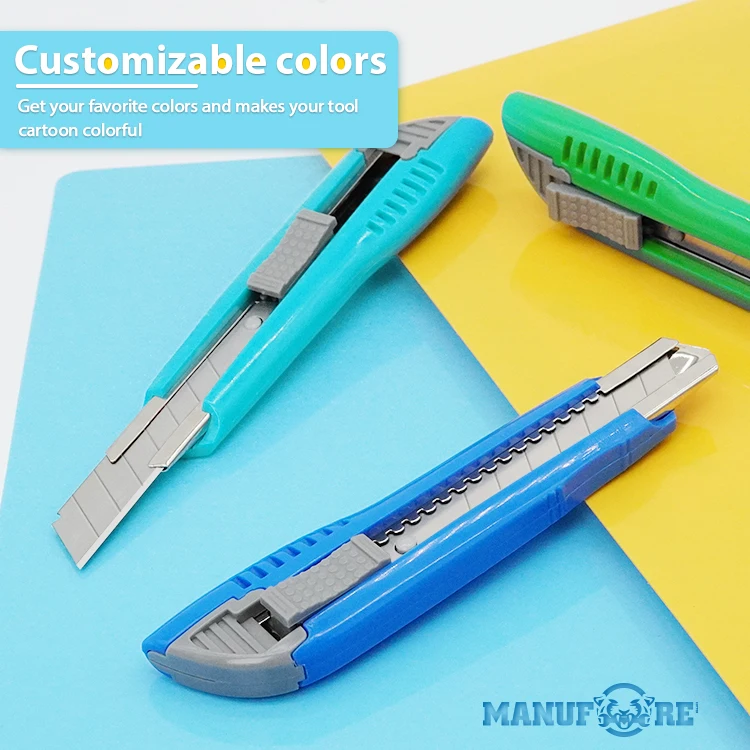 Hot Sale High Quality Professional Sliding Blade Knife Portable Auto Lock Paper Cutter 18mm Snap off Utility Knife