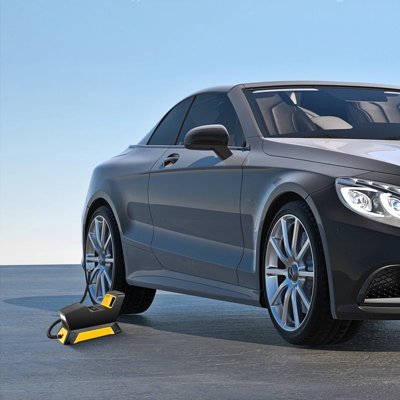 CARSUN Motorcycles Tire Inflator Portable Air Compressor with Digital Pressure Gauge Rechargeable Auto Air Pump