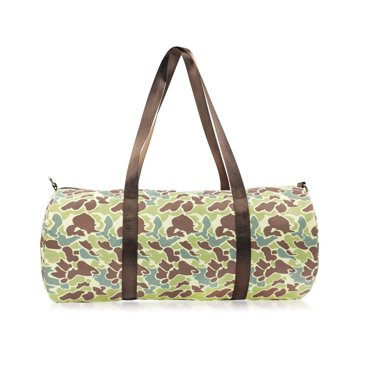 Custom large capacity kids travel weekender bags high quality hunting ducks print duffle bags